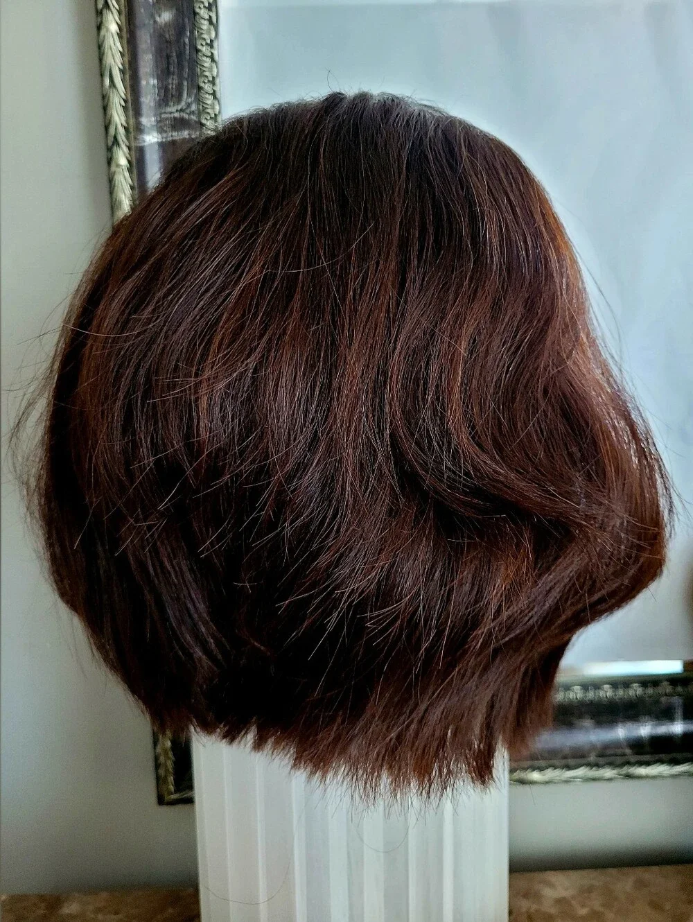 Bohyme Luxe Rina 100% Human Hair Short Layered Women's Wig Dark Brown